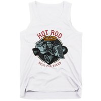 Vintage Hot Rod Retro Custom Built And Speed Classic Cars Tank Top