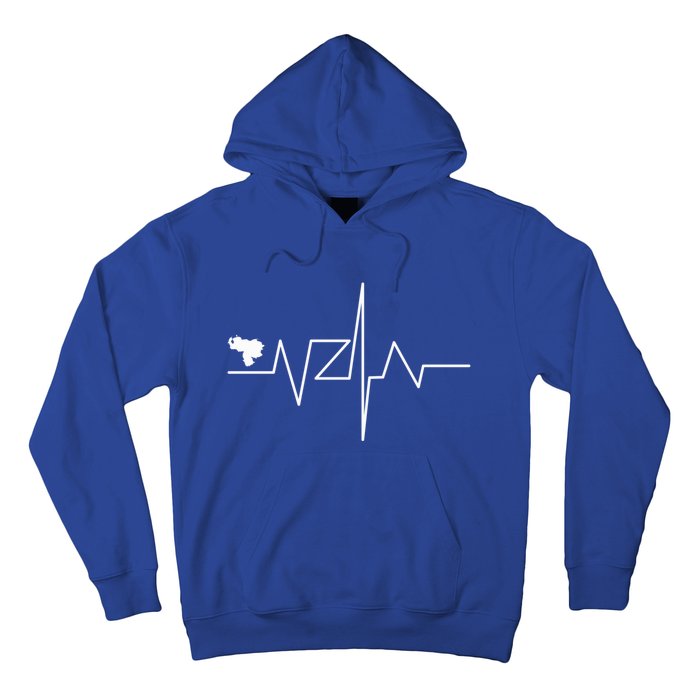 Venezuela Heart Rate Map Gift Hoodie