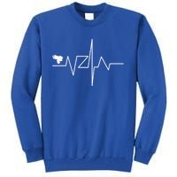 Venezuela Heart Rate Map Gift Tall Sweatshirt