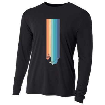 Vintage Hitchhiker Retro Hitchhikers Guide To The Galaxy Cooling Performance Long Sleeve Crew