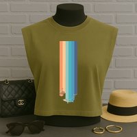Vintage Hitchhiker Retro Hitchhikers Guide To The Galaxy Garment-Dyed Women's Muscle Tee