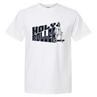 Vintage Holy Roller Funny Skateboarding Jesus Skater Jesus Garment-Dyed Heavyweight T-Shirt