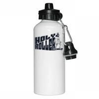 Vintage Holy Roller Funny Skateboarding Jesus Skater Jesus Aluminum Water Bottle