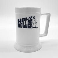 Vintage Holy Roller Funny Skateboarding Jesus Skater Jesus Beer Stein