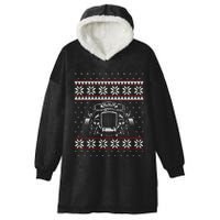 Vintage Hot Rod Ugly Christmas Classic Car Drag Racing Cute Gift Hooded Wearable Blanket