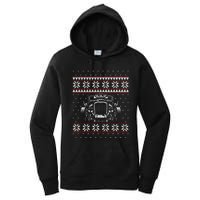 Vintage Hot Rod Ugly Christmas Classic Car Drag Racing Cute Gift Women's Pullover Hoodie