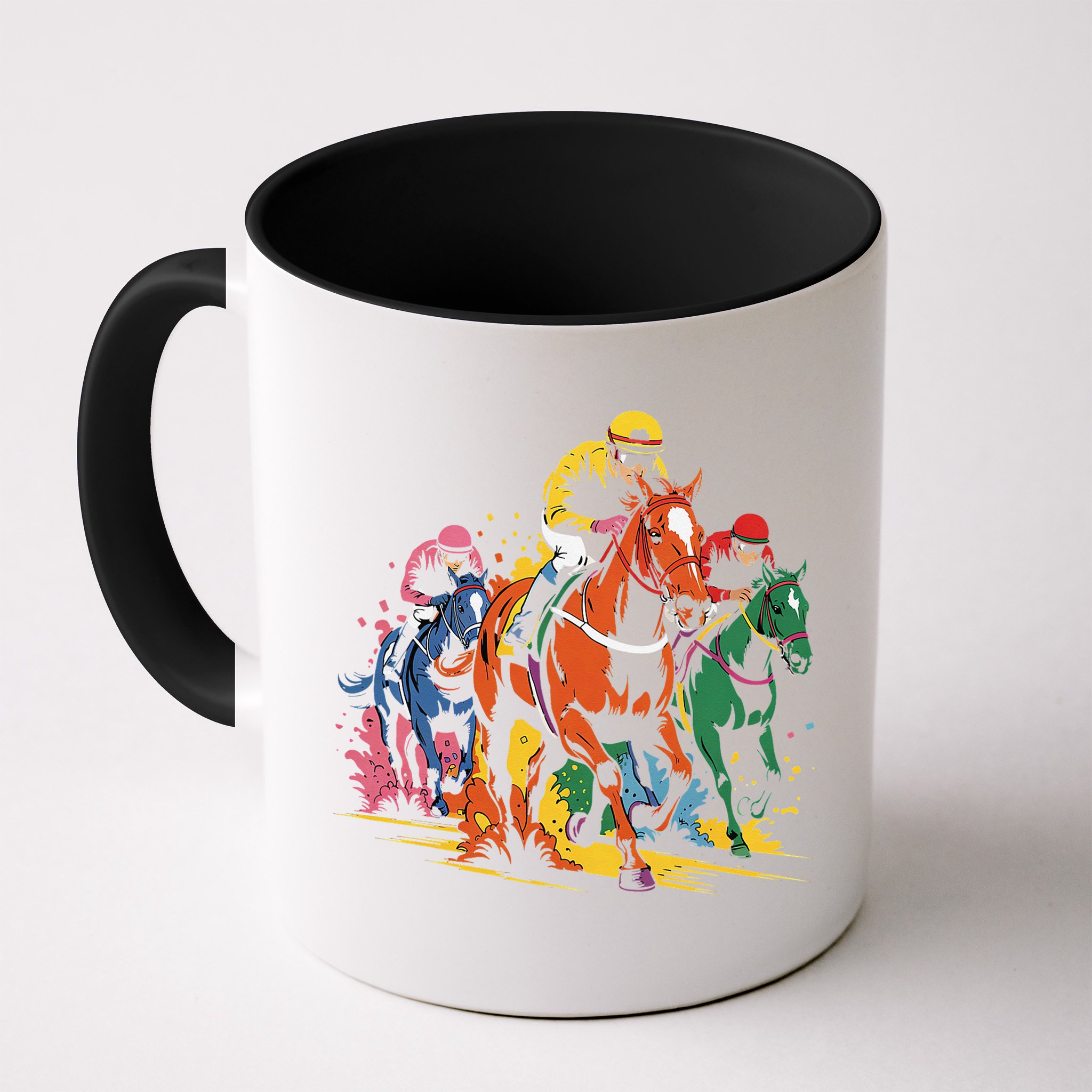 Vintage Horse Racing Painting Horse And Derby Lovers Mug