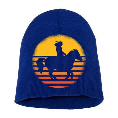 Vintage Horse Riding Equestrian Great Gift Short Acrylic Beanie