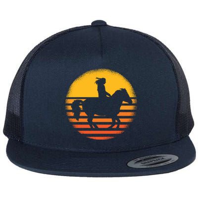 Vintage Horse Riding Equestrian Great Gift Flat Bill Trucker Hat