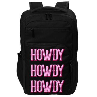 Vintage Howdy Rodeo Western Country Southern Cowgirl Impact Tech Backpack