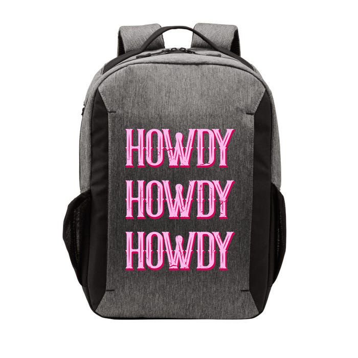 Vintage Howdy Rodeo Western Country Southern Cowgirl Vector Backpack
