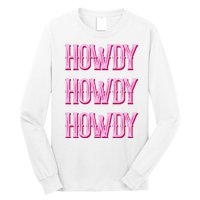 Vintage Howdy Rodeo Western Country Southern Cowgirl Long Sleeve Shirt