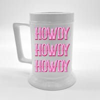 Vintage Howdy Rodeo Western Country Southern Cowgirl Beer Stein