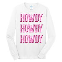 Vintage Howdy Rodeo Western Country Southern Cowgirl Tall Long Sleeve T-Shirt