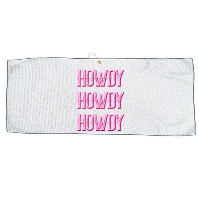 Vintage Howdy Rodeo Western Country Southern Cowgirl Large Microfiber Waffle Golf Towel