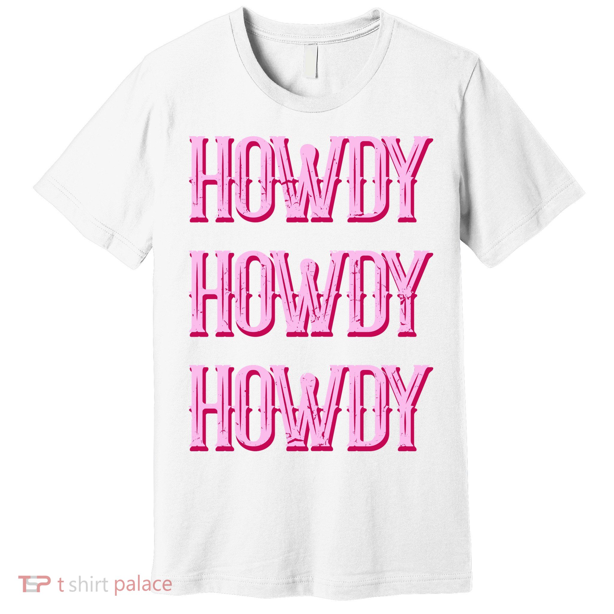 Vintage Howdy Rodeo Western Country Southern Cowgirl Premium T-Shirt