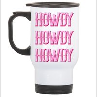 Vintage Howdy Rodeo Western Country Southern Cowgirl Stainless Steel Travel Mug