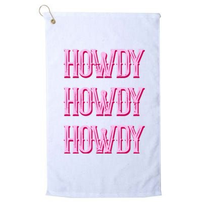 Vintage Howdy Rodeo Western Country Southern Cowgirl Platinum Collection Golf Towel