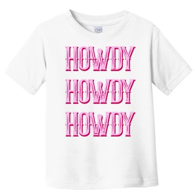 Vintage Howdy Rodeo Western Country Southern Cowgirl Toddler T-Shirt