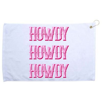 Vintage Howdy Rodeo Western Country Southern Cowgirl Grommeted Golf Towel