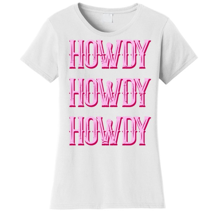 Vintage Howdy Rodeo Western Country Southern Cowgirl Women's T-Shirt