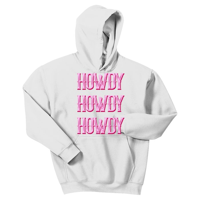 Vintage Howdy Rodeo Western Country Southern Cowgirl Kids Hoodie