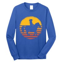 Vintage Horse Riding Equestrian Gift Long Sleeve Shirt