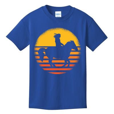 Vintage Horse Riding Equestrian Gift Kids T-Shirt