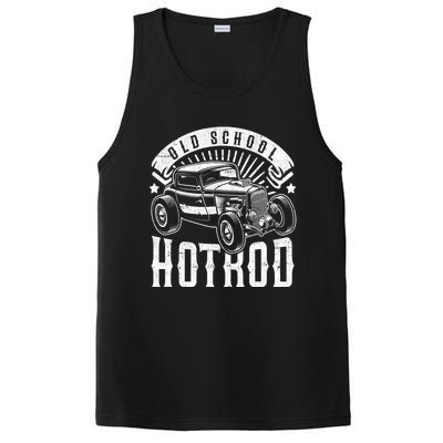 Vintage Hot Rod Old School Retro Speed And Power Gift PosiCharge Competitor Tank