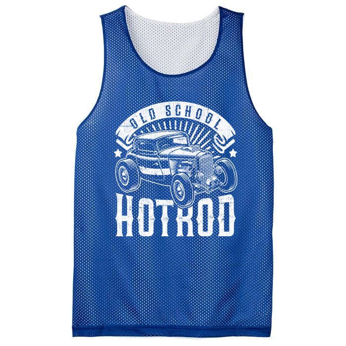 Vintage Hot Rod Old School Retro Speed And Power Gift Mesh Reversible Basketball Jersey Tank