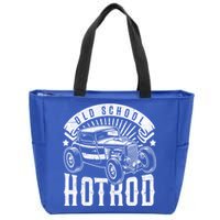 Vintage Hot Rod Old School Retro Speed And Power Gift Zip Tote Bag