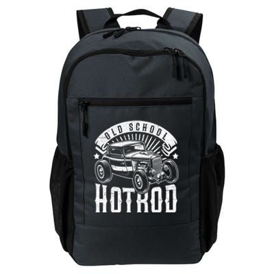 Vintage Hot Rod Old School Retro Speed And Power Gift Daily Commute Backpack