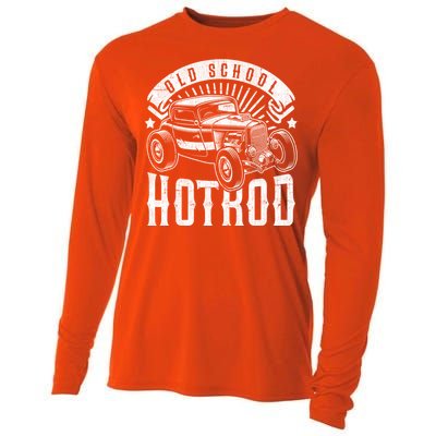 Vintage Hot Rod Old School Retro Speed And Power Great Gift Cooling Performance Long Sleeve Crew