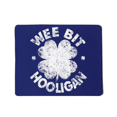 Vintage Hockey St Patricks Day American Flag Shamrock Mousepad