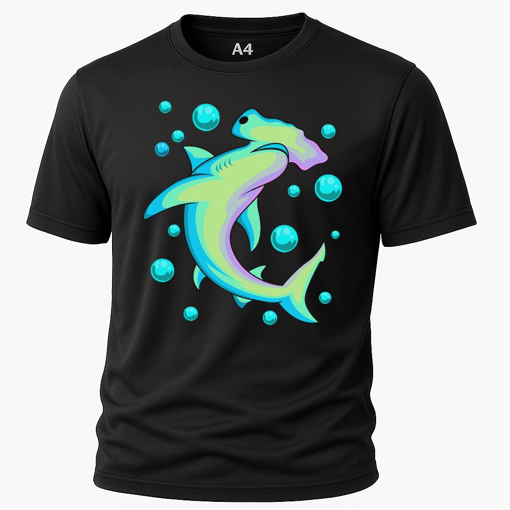 Vintage Hammerhead Shark Cooling Performance Crew T-Shirt