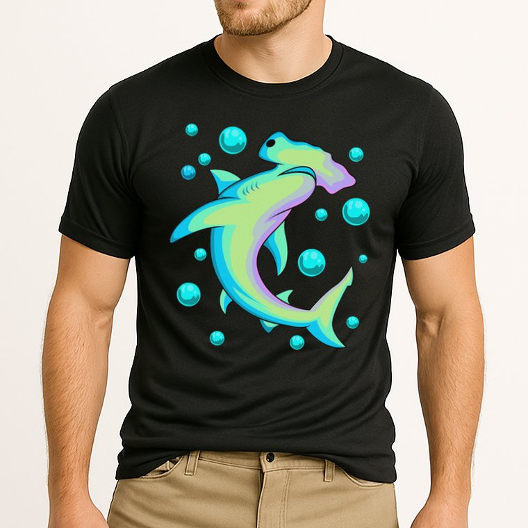 Vintage Hammerhead Shark Cooling Performance Crew T-Shirt