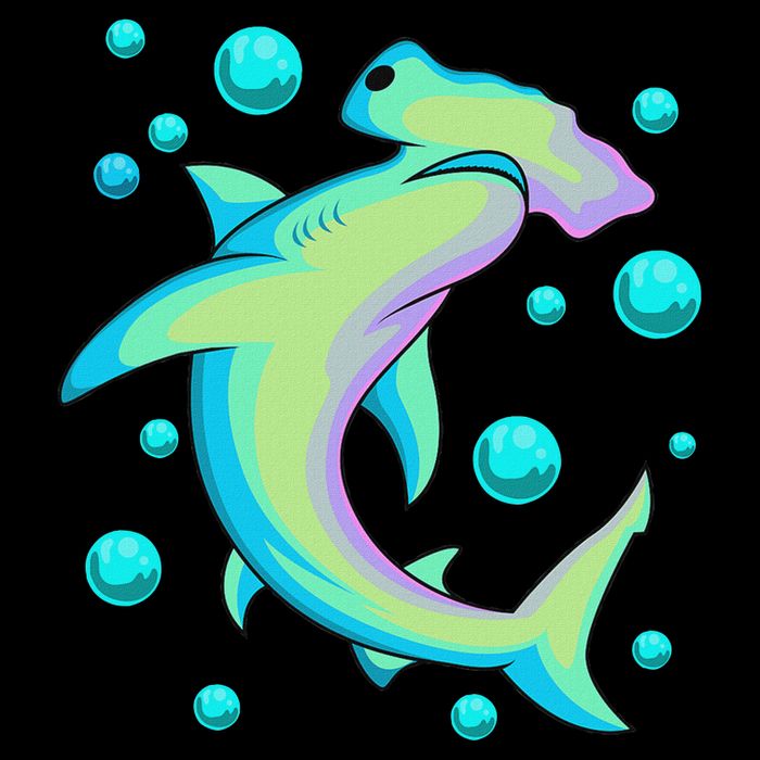 Vintage Hammerhead Shark Cooling Performance Crew T-Shirt