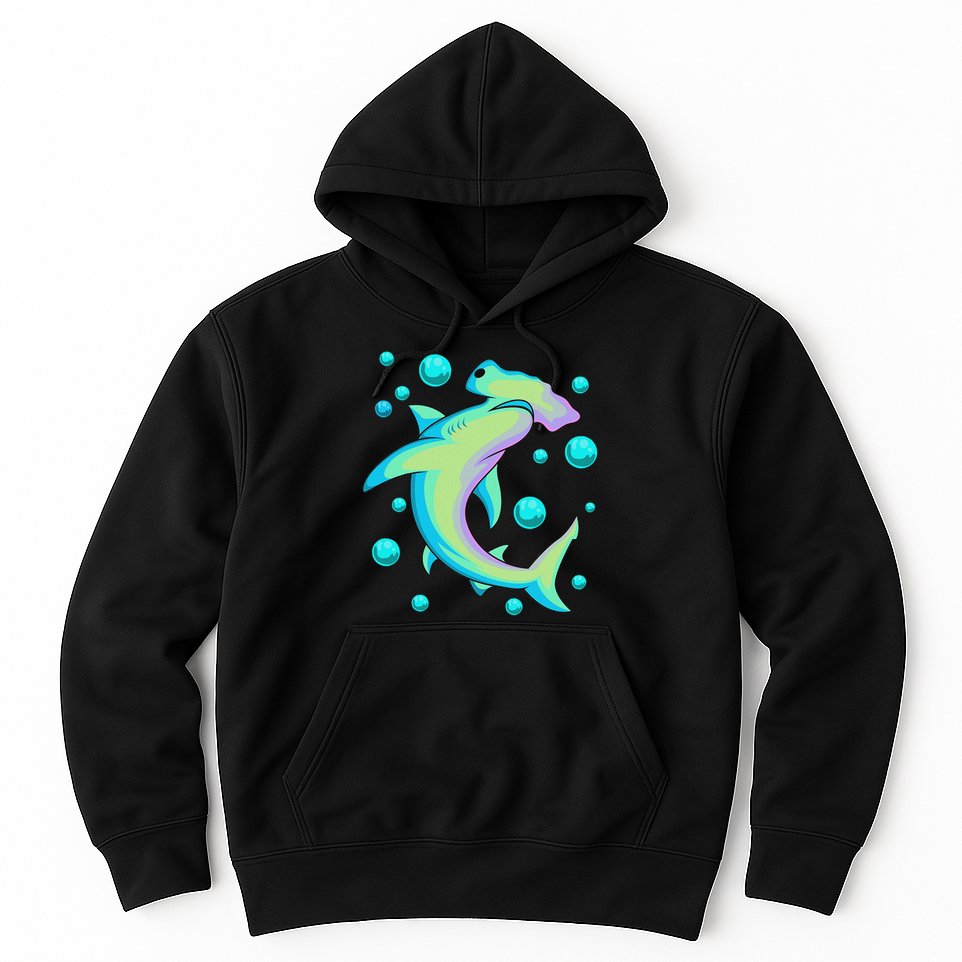 Vintage Hammerhead Shark Hoodie