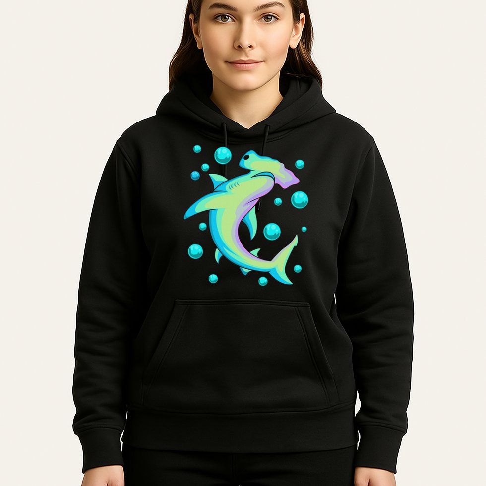 Vintage Hammerhead Shark Hoodie