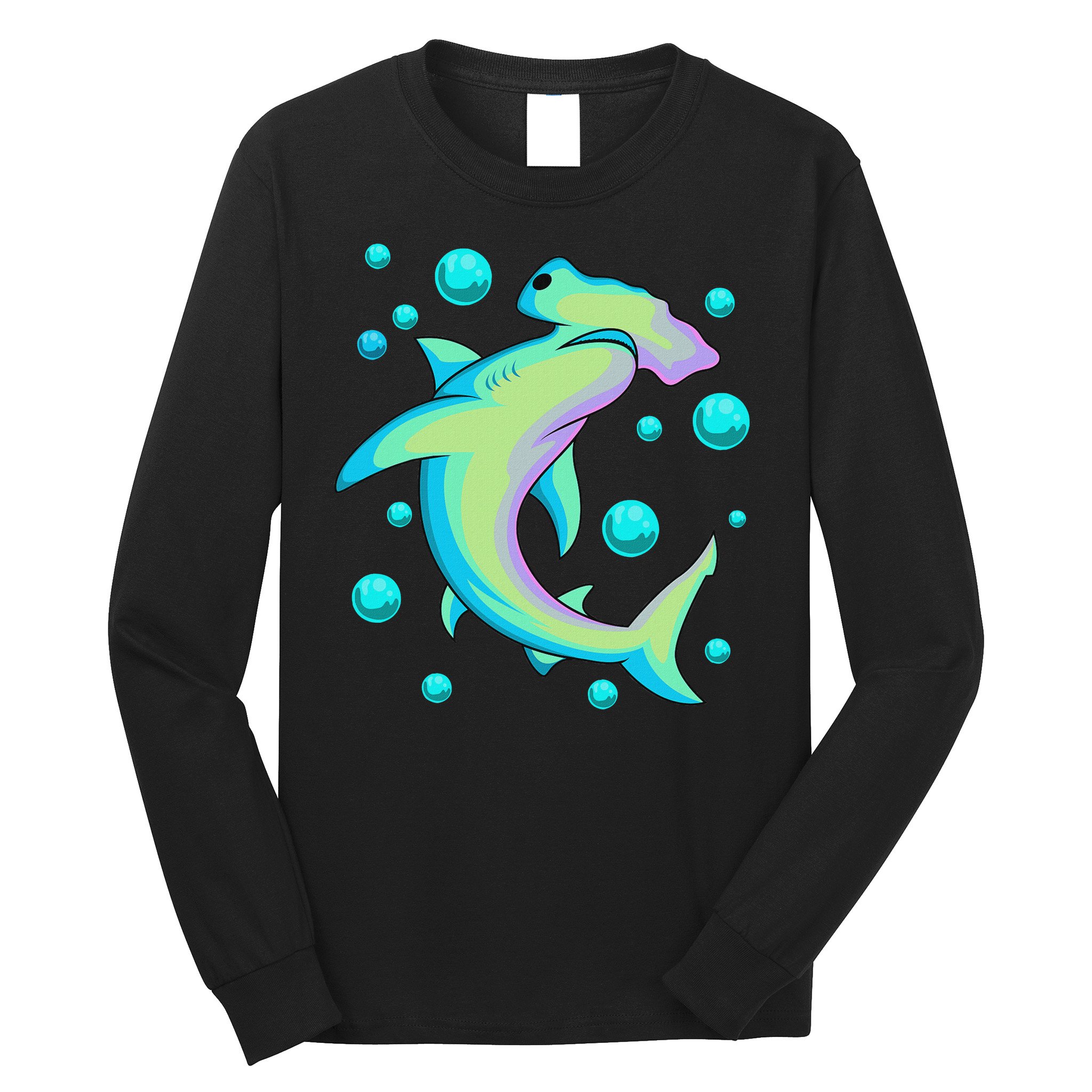 Vintage Hammerhead Shark Long Sleeve Shirt