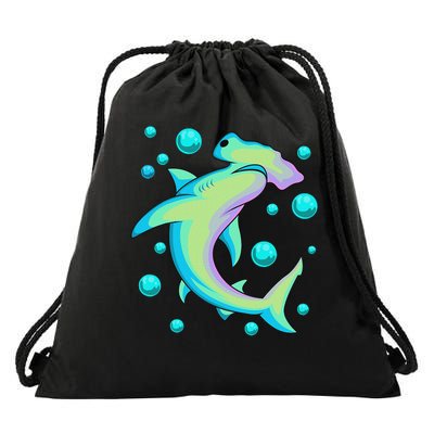 Vintage Hammerhead Shark Drawstring Bag