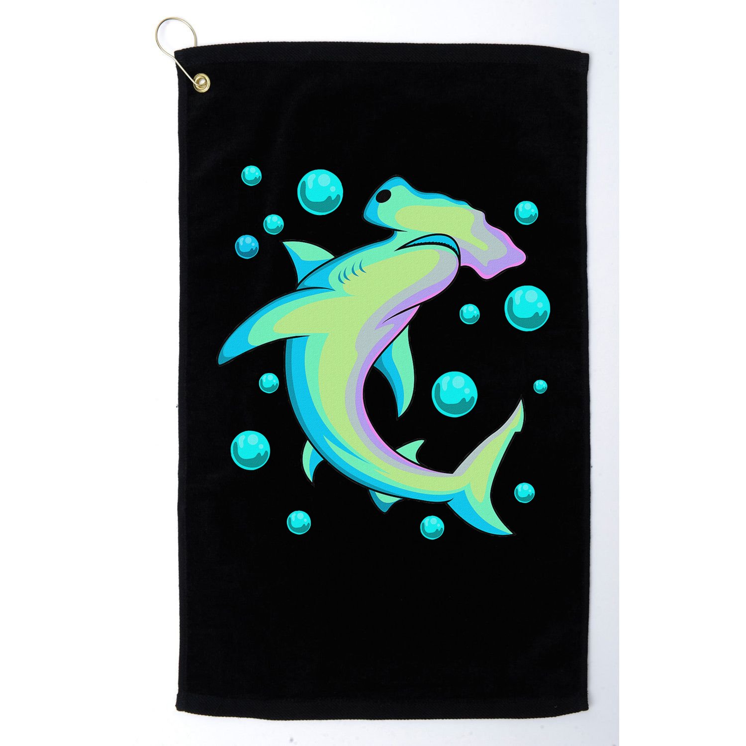 Vintage Hammerhead Shark Golf Towel