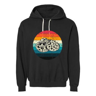 Vintage Hognose Snake with Sunglasses Herpetology Garment-Dyed Fleece Hoodie