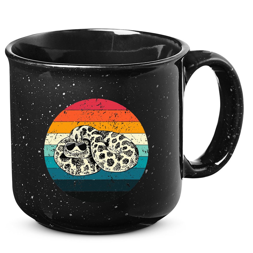 Vintage Hognose Snake with Sunglasses Herpetology 15oz Campfire Ceramic Mug