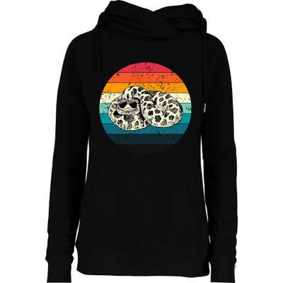 Vintage Hognose Snake with Sunglasses Herpetology Womens Funnel Neck Pullover Hood