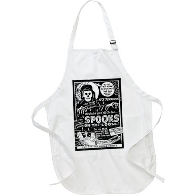 Vintage Halloween Skeleton Horror Movie Midnight Spook Show Apron