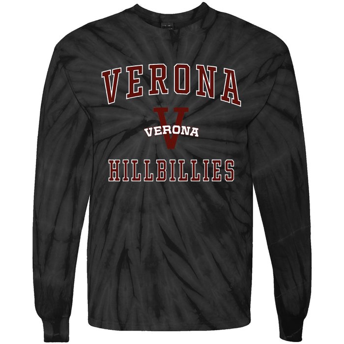 Verona High School Hillbillies Tie-Dye Long Sleeve Shirt