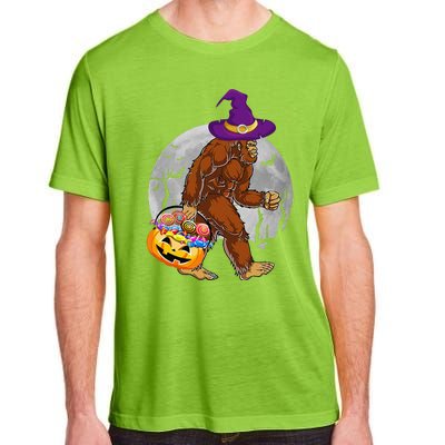 Vintage Halloween Scary Bigfoot Witch Hat Moon Witchy Gift Adult ChromaSoft Performance T-Shirt