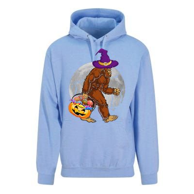 Vintage Halloween Scary Bigfoot Witch Hat Moon Witchy Gift Unisex Surf Hoodie