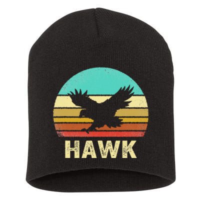 Vintage Hawk Sunset Short Acrylic Beanie